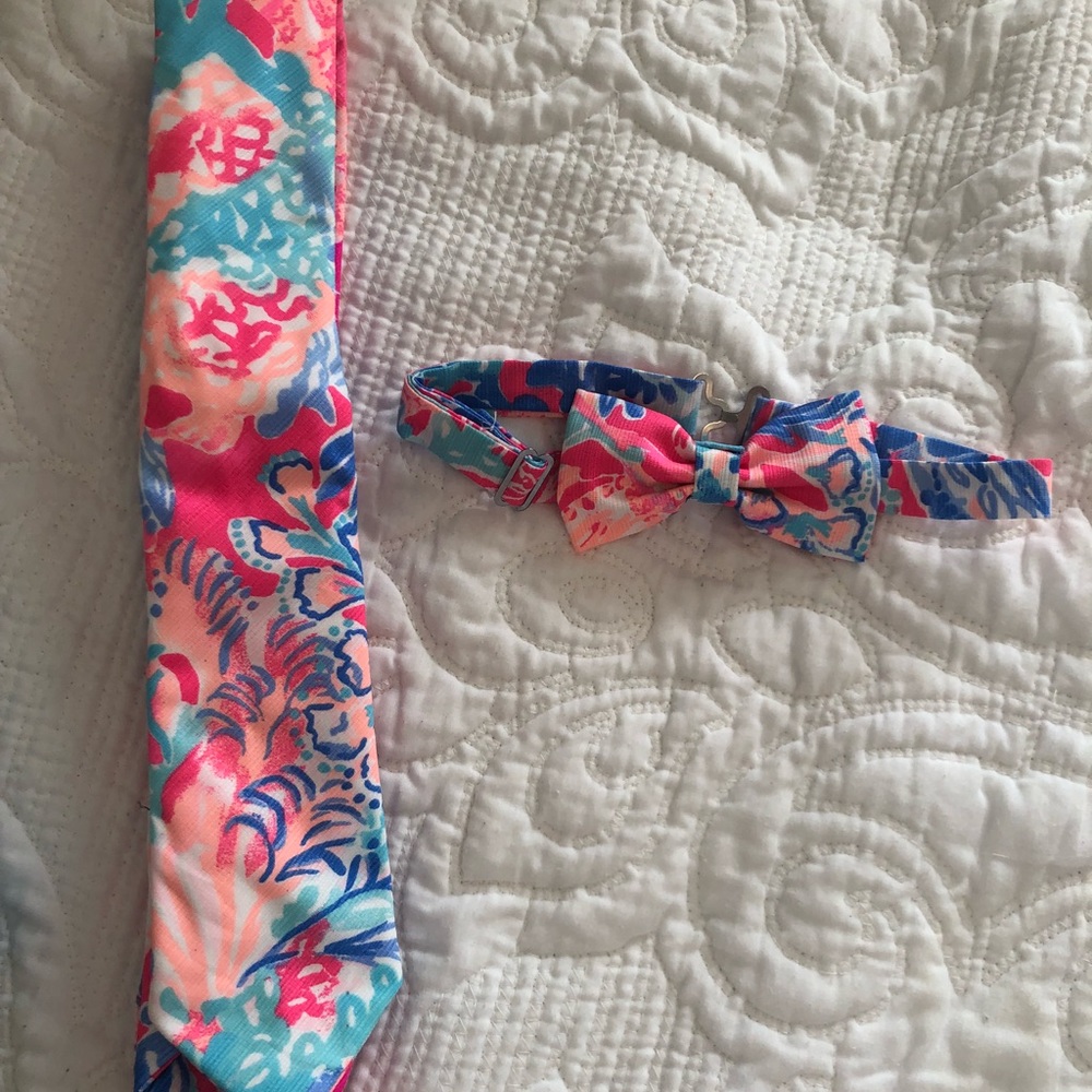 Lilly Pulitzer tie and bowtie